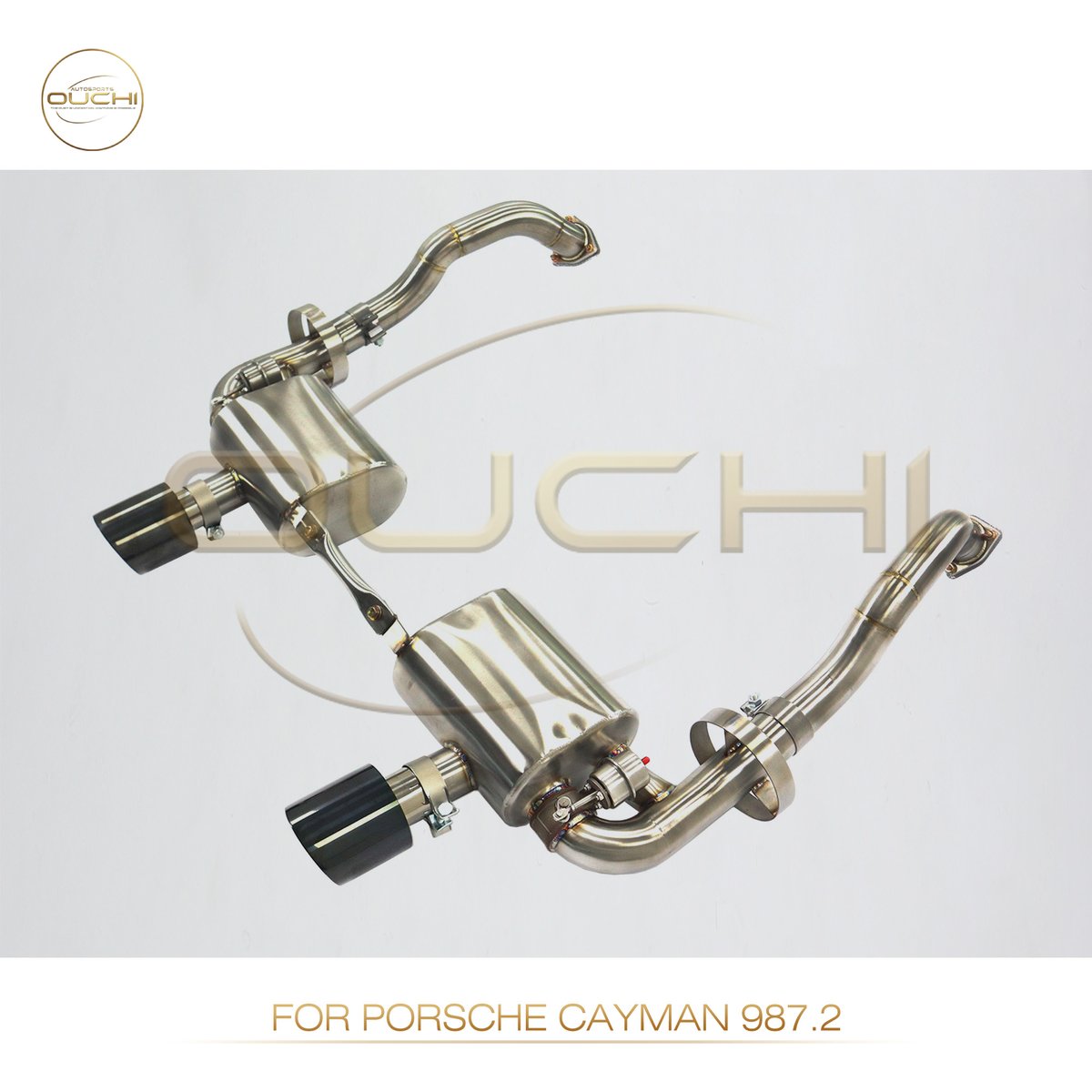 Porsche Cayman 987.2 GT4-style rear exhaust, alternate view