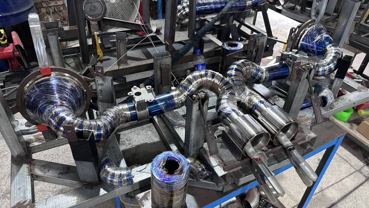 Titanium system protected and checked in the fixture